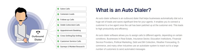 call center solution predictive dialer progressive dialer inbound solution, IVR