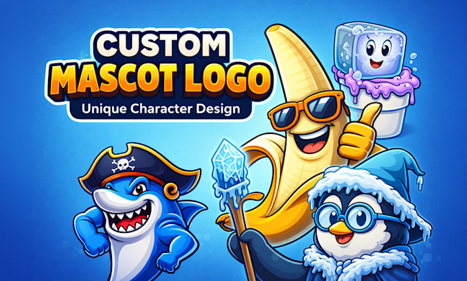 create a unique mascot logo and cartoon character design