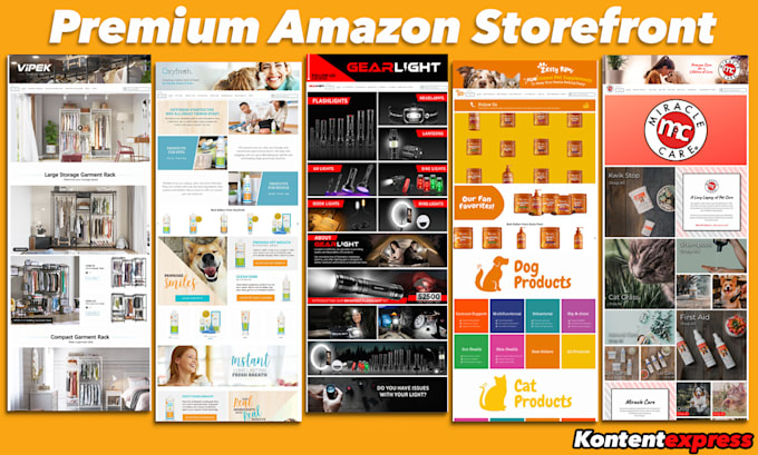 design professional amazon store, storefront and brand store