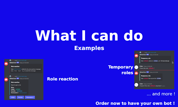 develop discord bot, app in node js for you