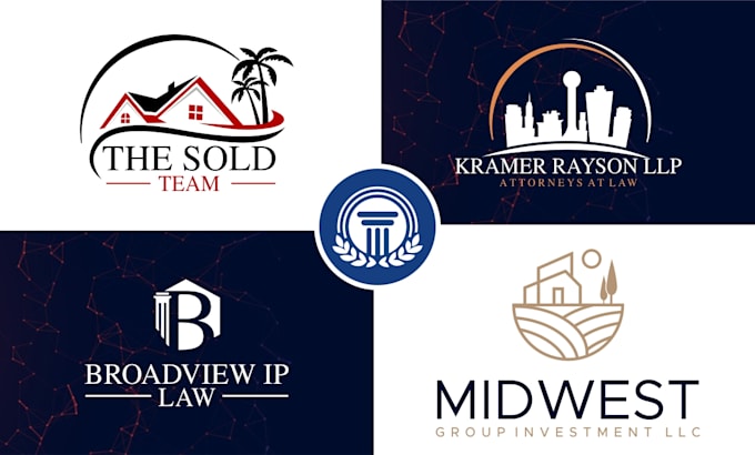 do logo for real estate law firm financial accounting consulting construction