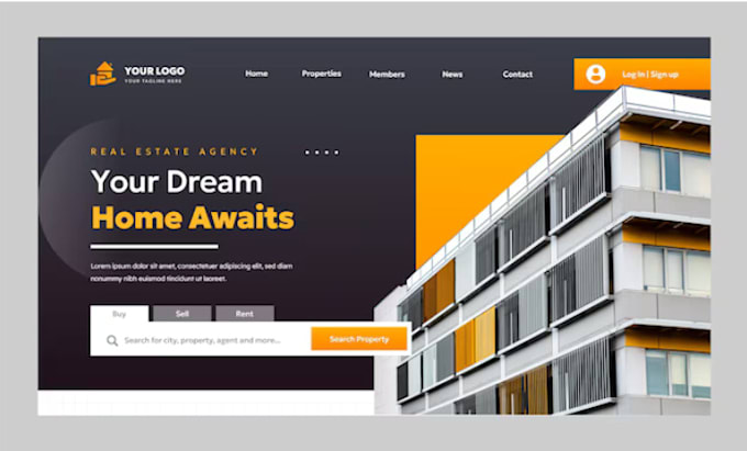 design or redesign real estate website for your business