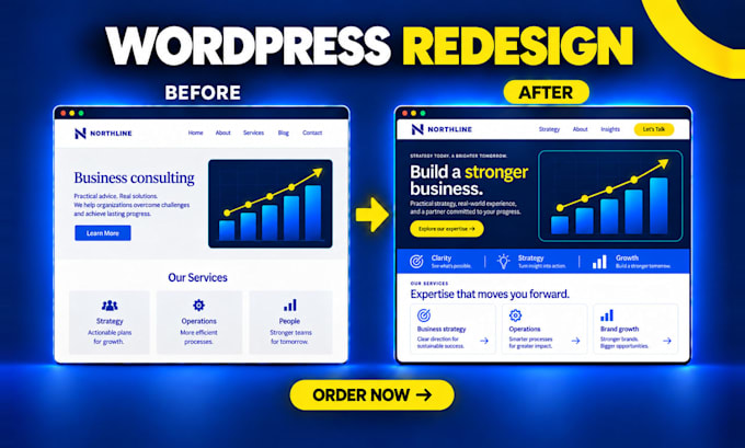 design, redesign, clone, duplicate wordpress website elementor, divi, gutenberg