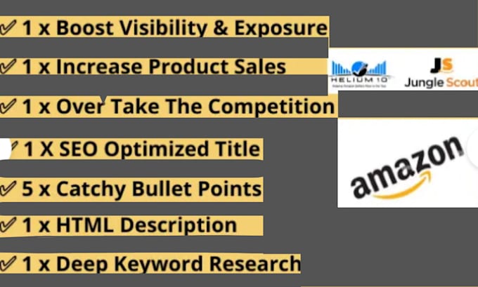 do listing creation, amazon content writing and optimization