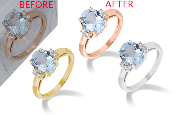 do jewelry retouch and color