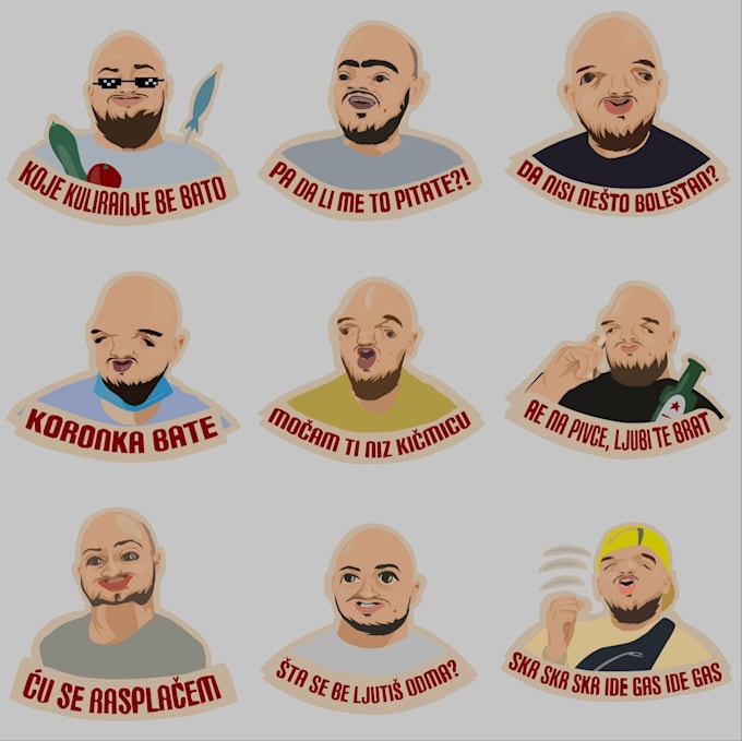 Design and animate whatsapp stickers, telegram sticker and other social