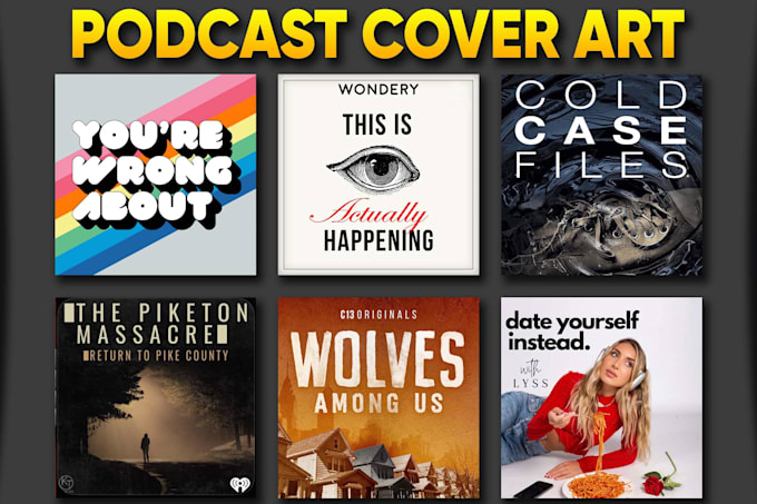 design podcast cover art and podcast logo
