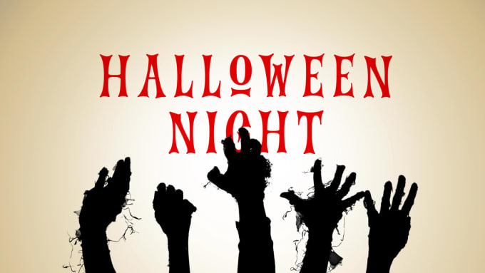 make zombie halloween greeting video