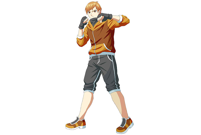 draw 2d character design, oc, fan art in my anime style
