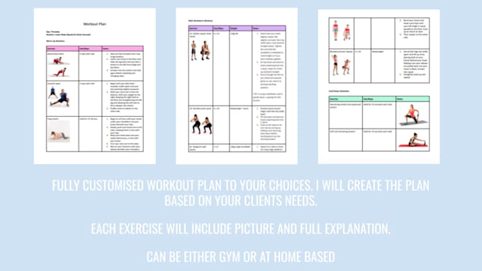create a customised, branded workout guide for your business