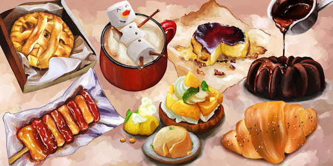 do menu and recipe illustration