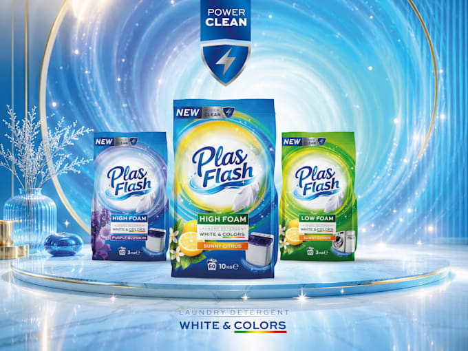 do powder detergent packaging design