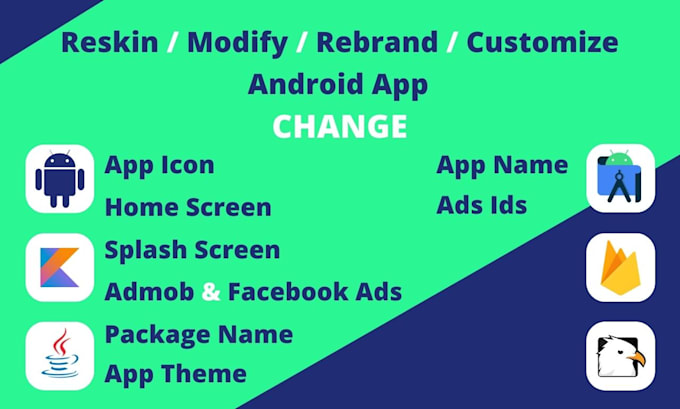 Reskin, redesign, modify codecanyon source code and rebrand android app ...