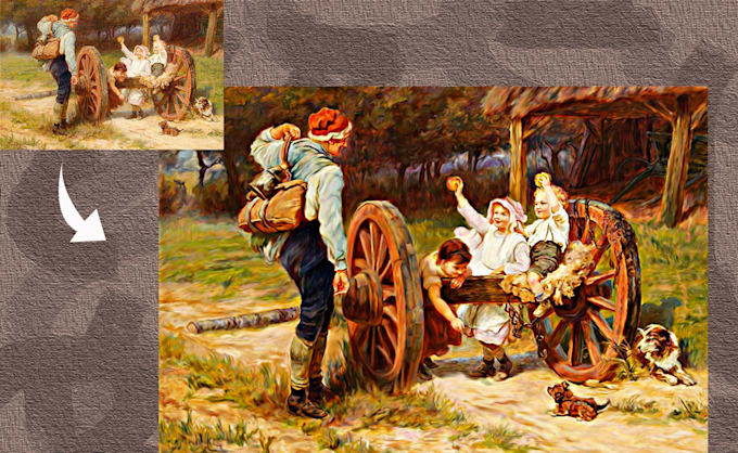 Turn any kind of photo into digital oil painting by Tavector | Fiverr