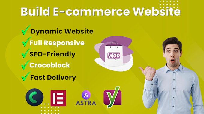 design ecommerce website store with woocommerce crocoblock