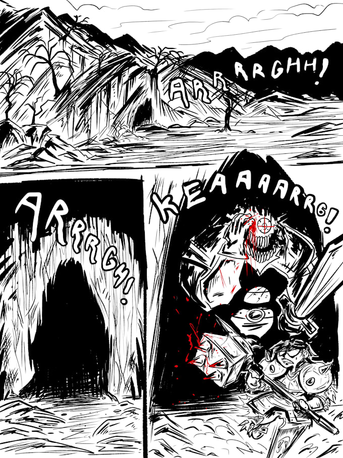 do comic panels and pages for you project