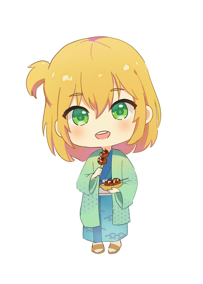 illustrate cute chibi characters