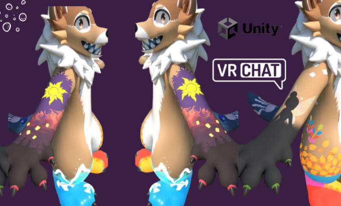 Create Realistic Vrchat Character 3d Vr Avatar Nsfw Vrc Furry Model And Edit By Unitygp Fiverr 