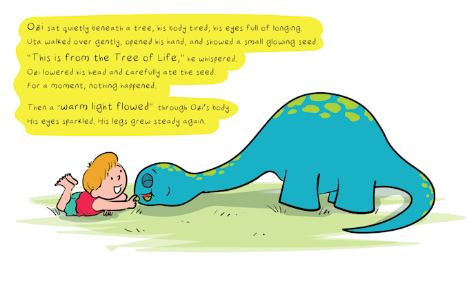 draw children story book illustration