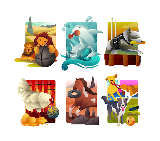 create scenic illustrations for your digital assets