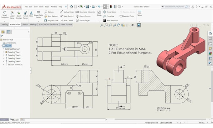 Do mechanical drawing and product design in autocad and solid works by ...