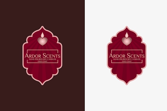 provide a minimal candle logo and candle label