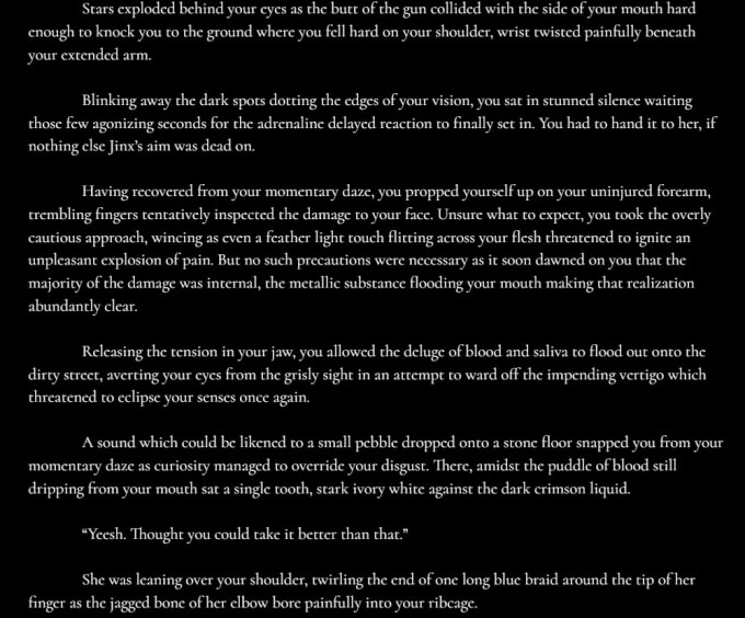 Write a sfw or nsfw short story by Generationloss Fiverr