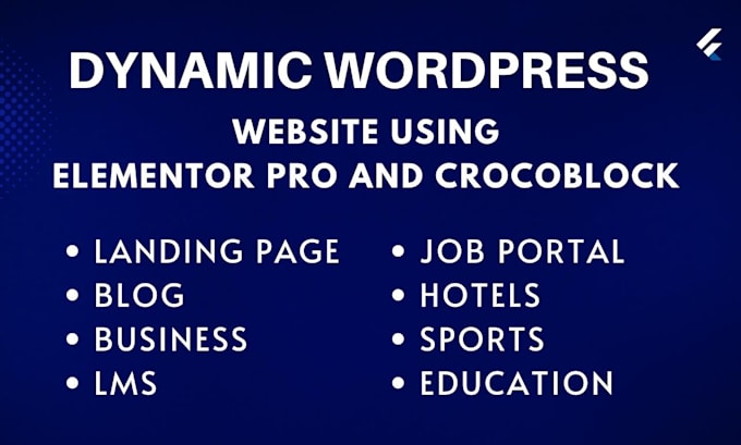 build landing page, wordpress website, business website by elementor pro