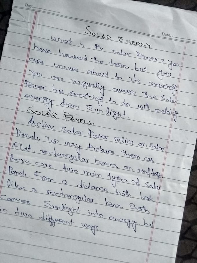 Perfectly handwrite any document, notes, card, letters for you by