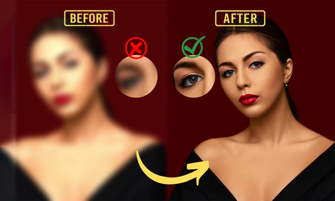 Enlarge And Sharpen To Deblur Images By Zeeshan studio Fiverr