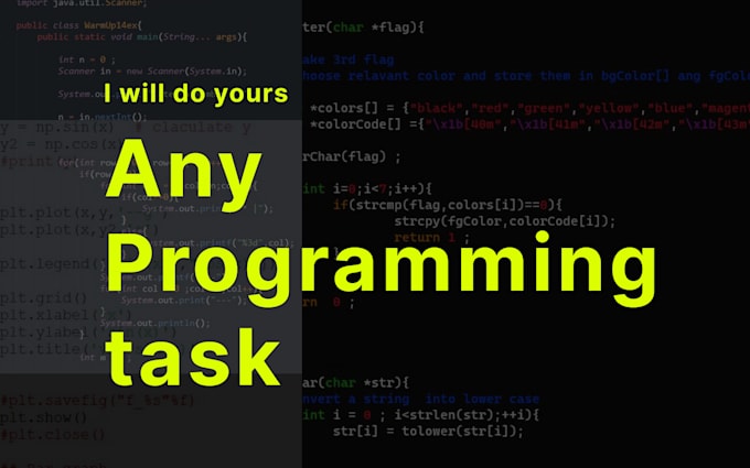 do your python, java, c, java script bash programming works