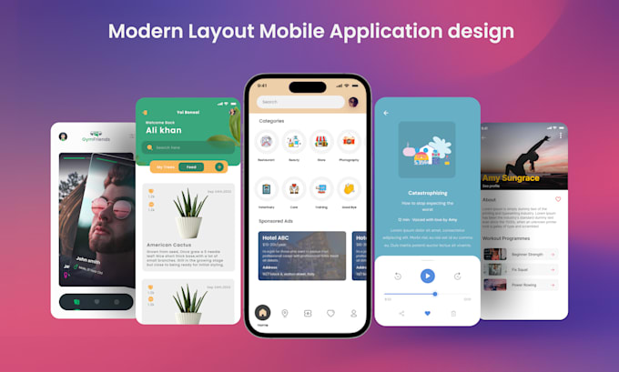 do mobile app UI UX design and do app prototype using figma