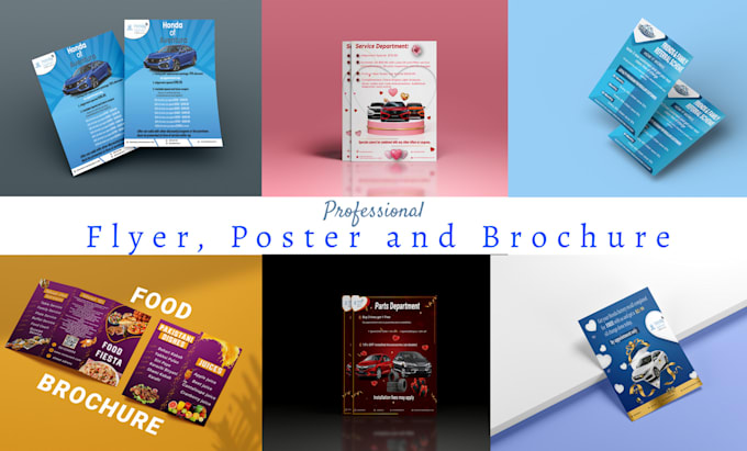 design stunning professional flyer, brochure and poster