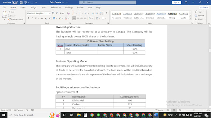 do business plan on liveplan