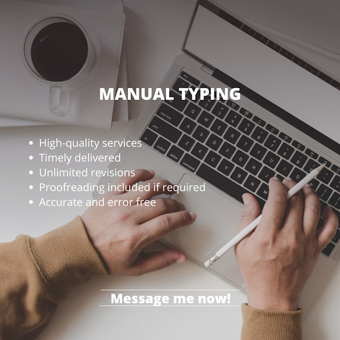 Manually type or retype any documents to word and excel file by ...