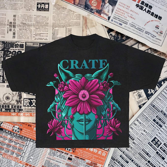 draw art digital illustration for t shirt