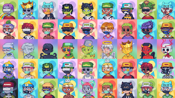 make high quality pixel nft artworks