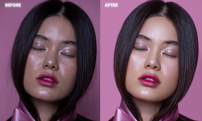 professionally retouch portraits or model images