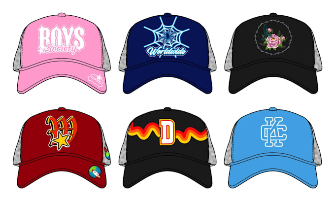 make snapback designs, dad hats, and modern style trucker hats
