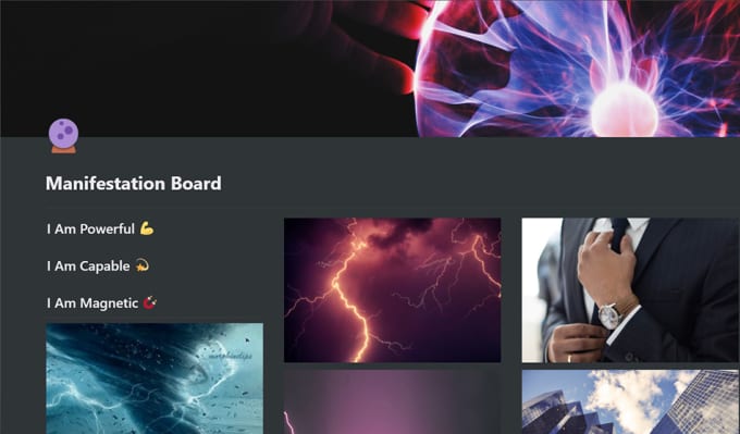 Do vision board notion template by Kristinafemic Fiverr