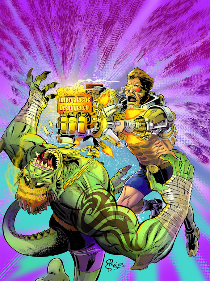 draw a custom cover art for your comic, book or rpg