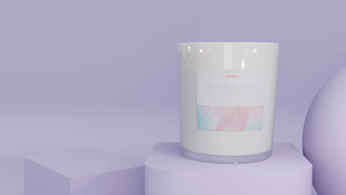 do 3d product modeling, render realistic presentation photo