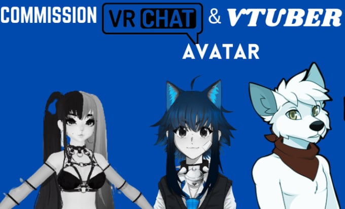 Custom amazing vtuber or vrchat avatar in 3d model by Vrchattv | Fiverr