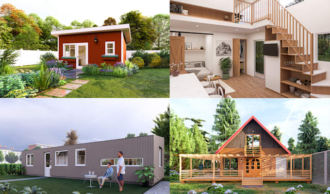 do design and render your tiny cabana house in a fantastic way