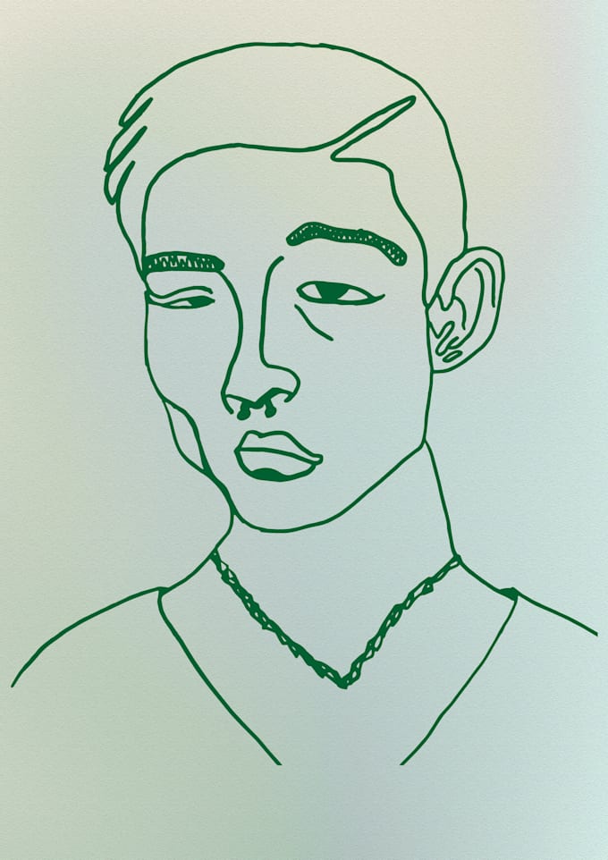 make line drawing illustration