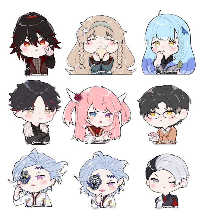 draw your character in cute chibi art style