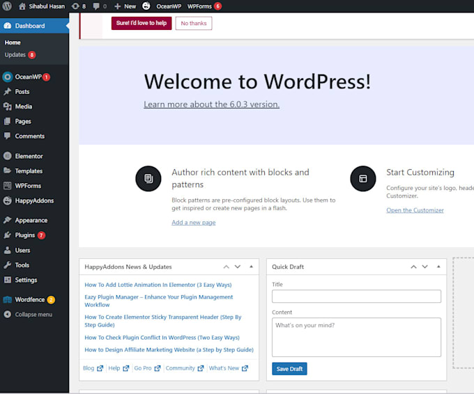 migrate wordpress websites, change domain name, configure dns records