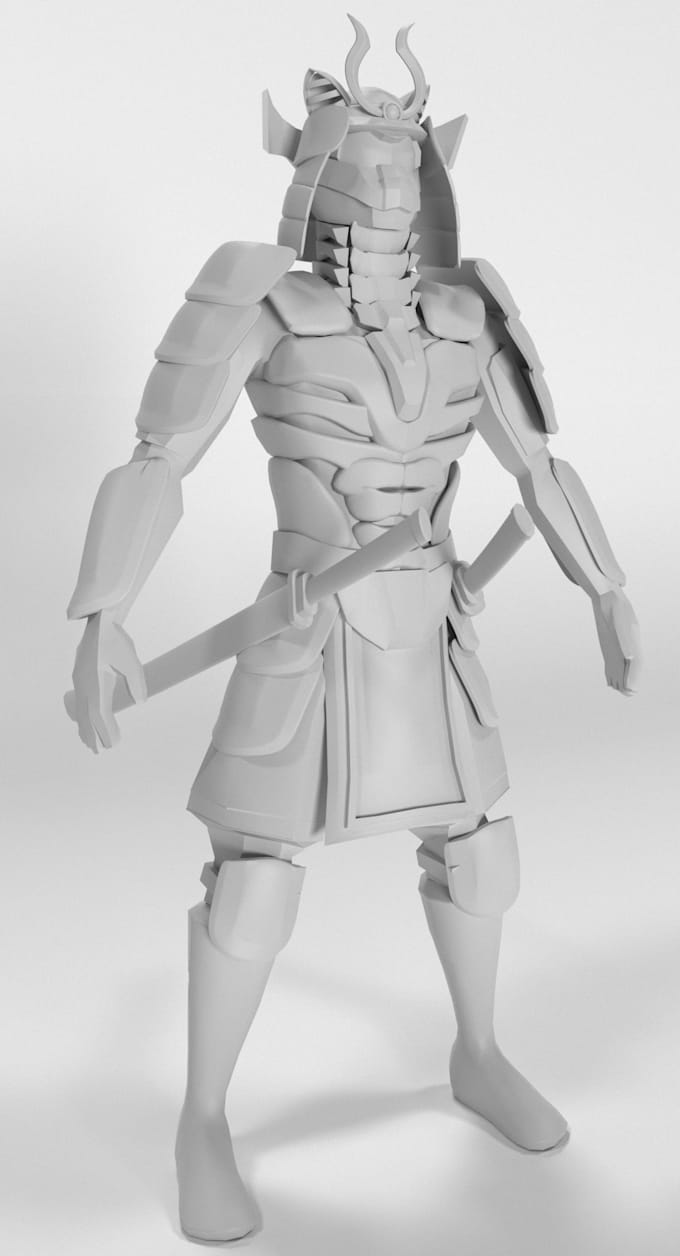 model 3d characters for 3d printing animation and games