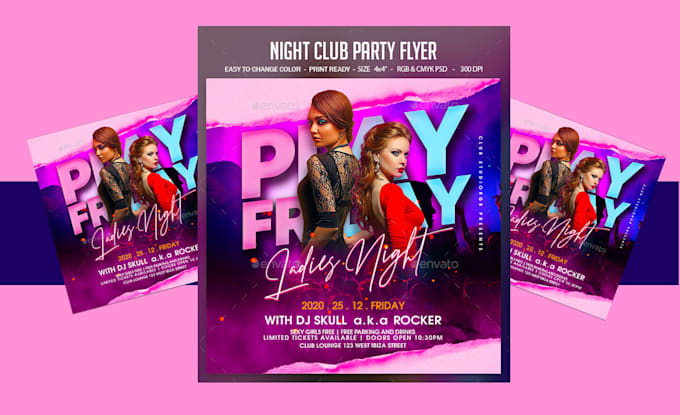 make modern attractive impeccable  event flyer for you