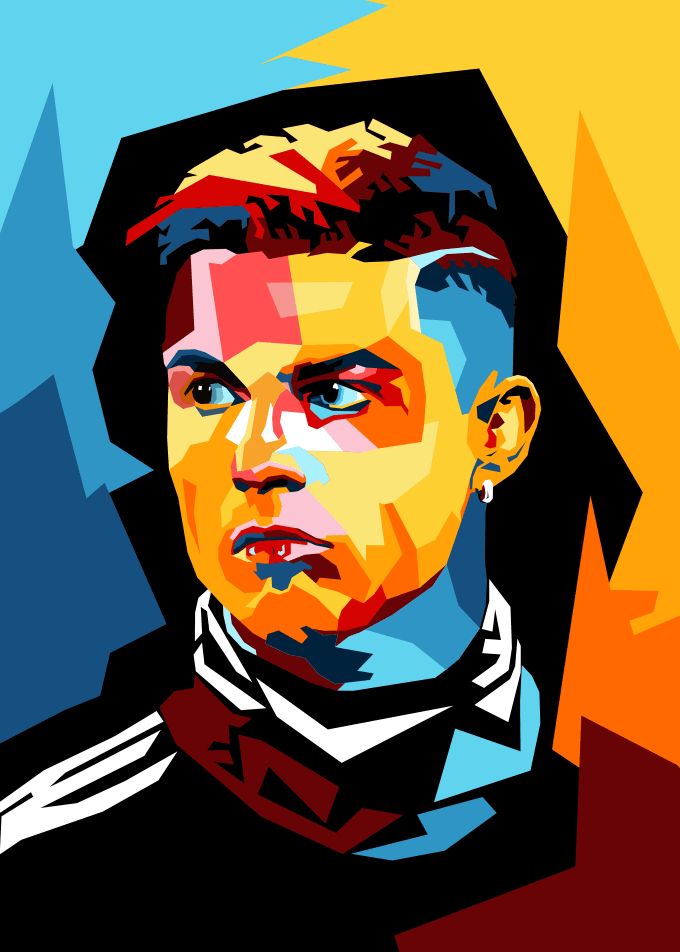 make your face photo into wpap pop art style